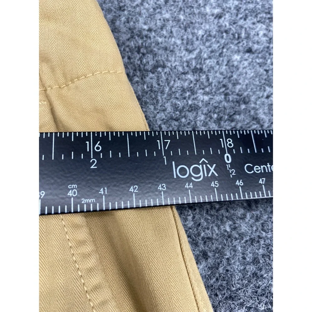 Banana Republic Relaxed Fit Chinos Men 32x32 Khaki Tan Garment Dye Wide Leg Pant